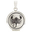 Серебряный медальон Знак зодиака Скорпион
